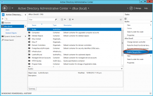 Habilitación de Papelera de Reciclaje de Active Directory en Windows Server 2012