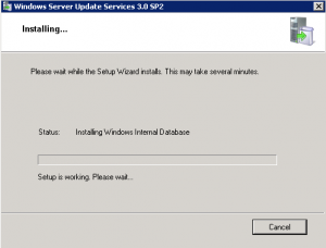 Proceso de instalación de Windows Server Update Services (WSUS) 3.0 en Windows Server 2008 R2