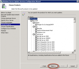 Asistente de Configuración de Windows Server Update Services (WSUS) 3.0 en Windows Server 2008 R2