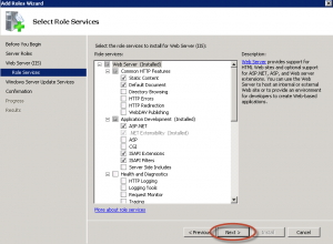 Agregado de rol WSUS en Windows Server 2008 R2