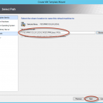 Creación de Plantilla (Template) en System Center Virtual Machine Manager 2012 - Elección de Library Server y Ubicación