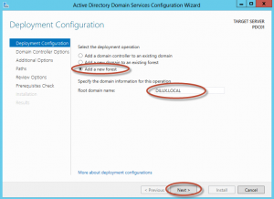 Configuración de Active Directory Domain Services en Windows Server 2012 - Promoción de Root Forest Domain
