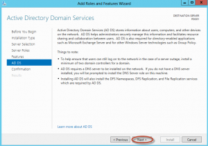 Instalación de Rol "Active Directory Domain Services" en Windows Server 2012. Introducción al Rol.