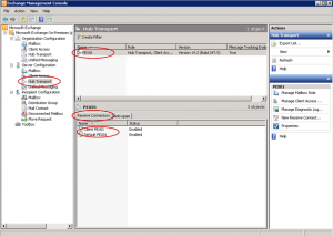 Configuración de Servidor - Conector de Recepción en Exchange 2010