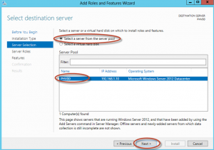 Ilustración 5 – Asistente para Instalación de Rol Hyper-V en Windows Server 2012.