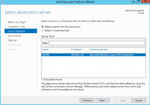 Ilustración 3 – Agregar Roles y Features de Windows Server 2012: Asistente para instalación de iSCSI Target Server.