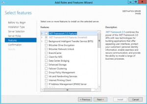 Ilustración 5 – Agregar Roles y Features de Windows Server 2012: Asistente para instalación de iSCSI Target Server.