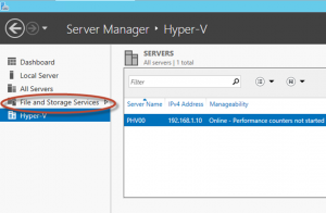 Ilustración 8 – Server Manager para administrar iSCSI Target Server.