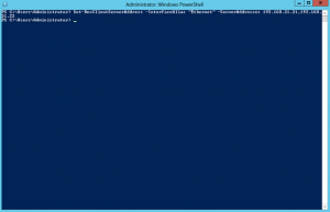 Ilustración 3 - Utilización del comando "Set-DnsClientServerAddress" para configurar las opciones de cliente DNS.