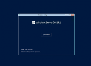Ilustración 4 – Instalación de Windows Server 2012 R2 Preview.
