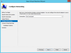Ilustración 5 - Asistente de creación de Máquina Virtual en Windows Server 2012 R2: creación de equipo generación 2.