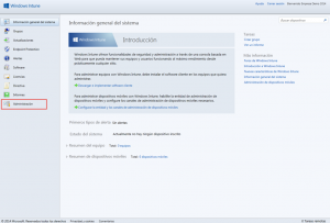 Ilustración 1 – Configuración de Servicio de Actualizaciones para equipos Windows Desktop en Windows Intune.