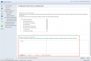 Ilustración 5 – Configuración de Servicio de Actualizaciones para equipos Windows Desktop en Windows Intune.