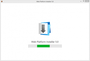 Ilustración 1 – Instalación de Microsoft Web Platform para Windows Azure PowerShell.