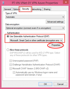 Ilustración 9 – Asistente para creación manual de marcado VPN Point-To-Site hacia Microsoft Azure.