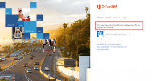 Ilustración 27 – Configuración de Autenticación Multifactor en Office 365 | Inicio de Sesión a través de la web.