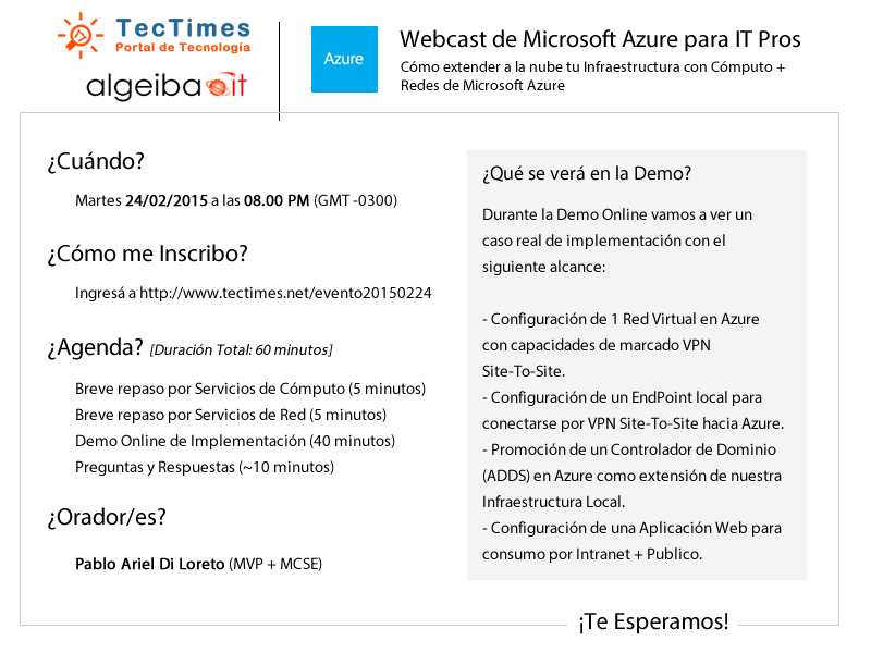 Evento 20150224 | Microsoft Azure