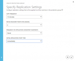 Ilustración 20 – Creación y Configuración de Grupo de Protección en Azure Site Recovery Vault: paso 2 de 2.