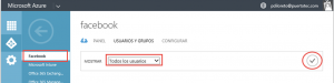 Ilustración 12 – Configurando la publicación de una Aplicación Web de Terceros en Azure Active Directory: Facebook. Asignación a Usuarios.