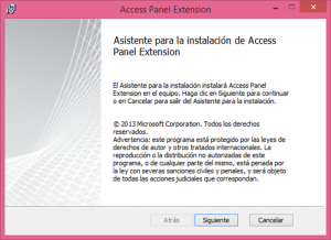 Ilustración 27 – Instalación del complemento para Internet Explorer "Access Panel Extension" para acceder a aplicaciones publicadas en Azure Active Directory.