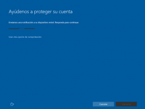 Ilustración 12 – Instalación de Windows 10 Build 10074. OOBE de Windows 10 para Enterprises. Inicio de Sesión con cuenta Office 365 ó Azure Active Directory.