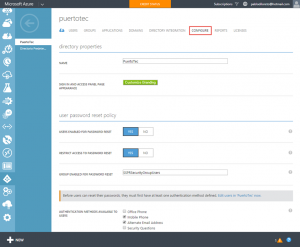 Ilustración 2 – Azure AD Join. Configuración de Directorio en Azure para aceptar registro de dispositivos.