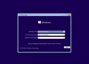 Ilustración 2 – Instalación de Windows 10 Build 10130. Opciones de Lenguaje, Zona Horaria y Configuración Regional.
