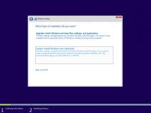 Ilustración 6 – Instalación de Windows 10 Build 10130. Instalación de Windows.